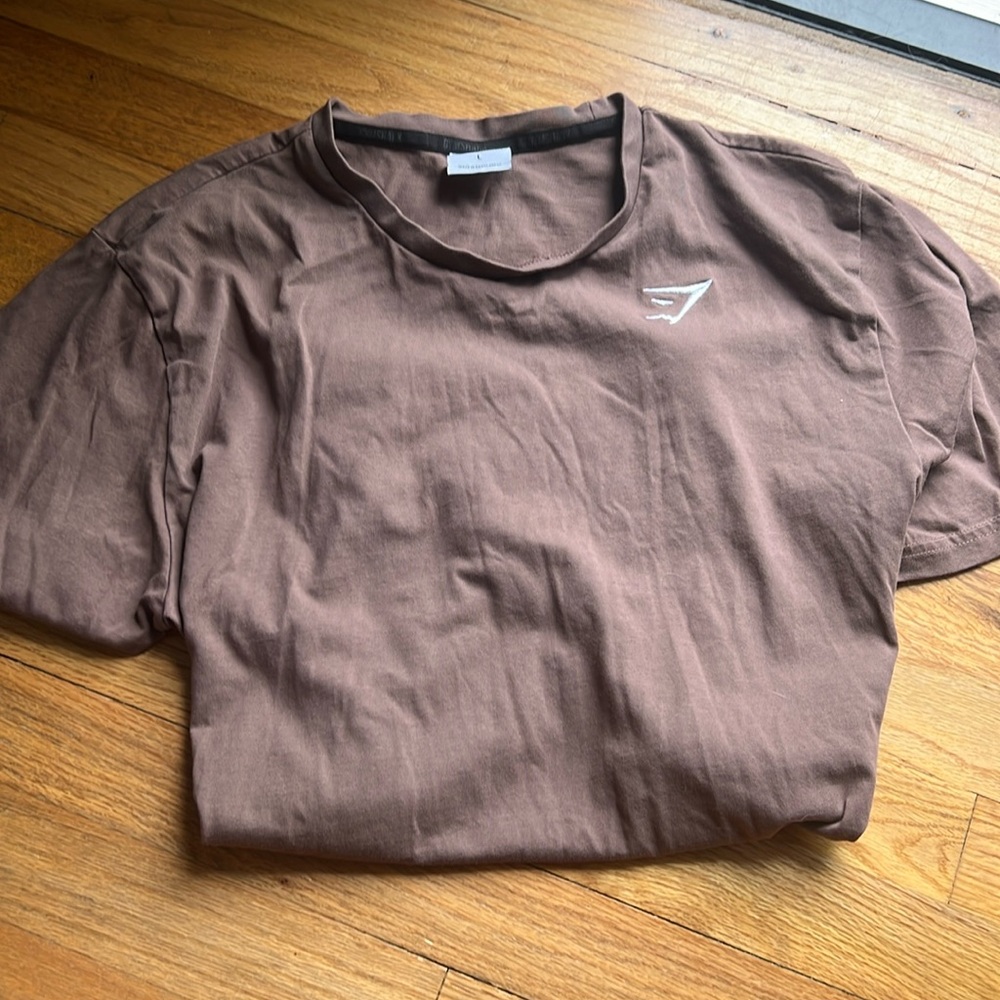 Gymshark Men’s Brown tshirt, L